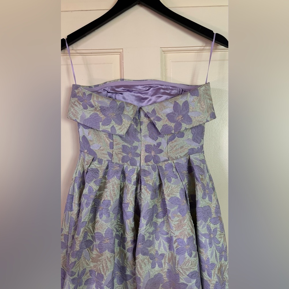 NWT Petal & Pup Rhea Strapless Midi Dress - Sage Floral - Size Small - Picture 8 of 11
